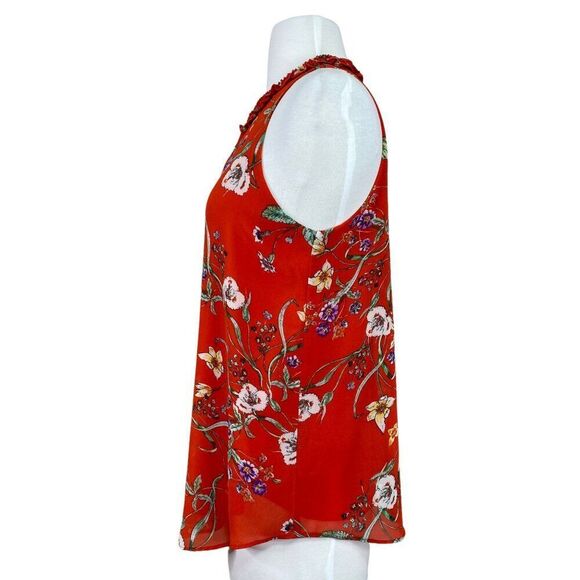 Rose + Olive Tank Blouse Size Extra Small Floral - Picture 3 of 7